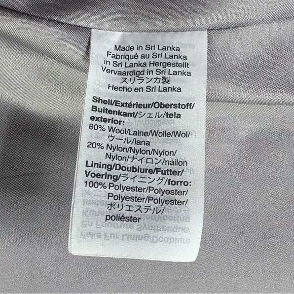 J Crew Chateau Parka Coat Italian Stadium-Cloth Wool Sz 00 Heather Dusk J5488 - Picture 12 of 14